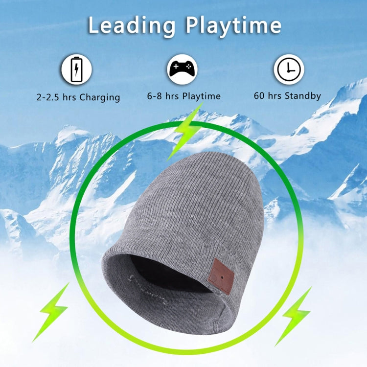 Bluetooth Warm Knit Hat, Supports Phone Answering & Bluetooth Photo Taking & Music Playing