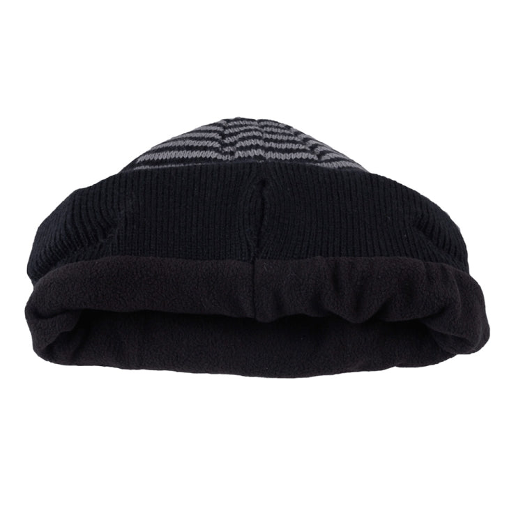 Bluetooth Warm Stripe Knit Hat, Supports Phone Answering & Bluetooth Photo Taking & Music Playing