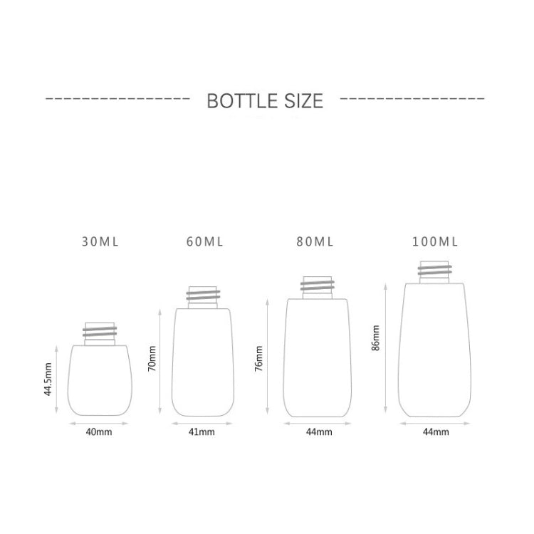 5 PCS Travel Plastic Bottles Leak Proof Portable Travel Accessories Small Bottles Containers, 30ml, 30ml