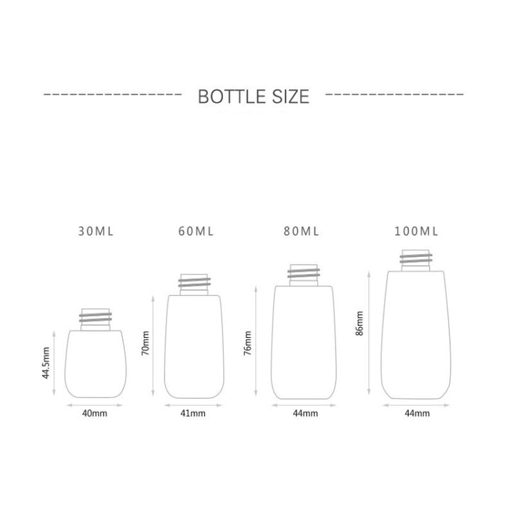 5 PCS Travel Plastic Bottles Leak Proof Portable Travel Accessories Small Bottles Containers, 30ml, 30ml