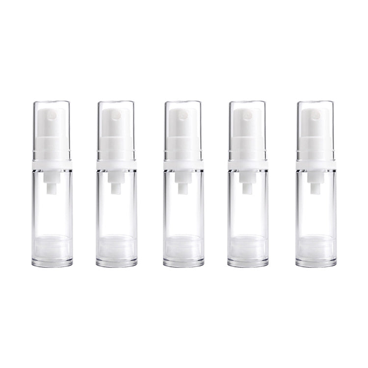 5 PCS Portable Airless Vacuum Pump Bottle Fine Mist Perfume Spray Bottle, 5ml, 5ml