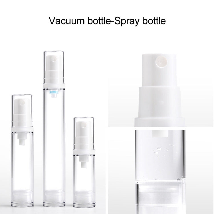 5 PCS Portable Airless Vacuum Pump Bottle Fine Mist Perfume Spray Bottle, 5ml, 5ml