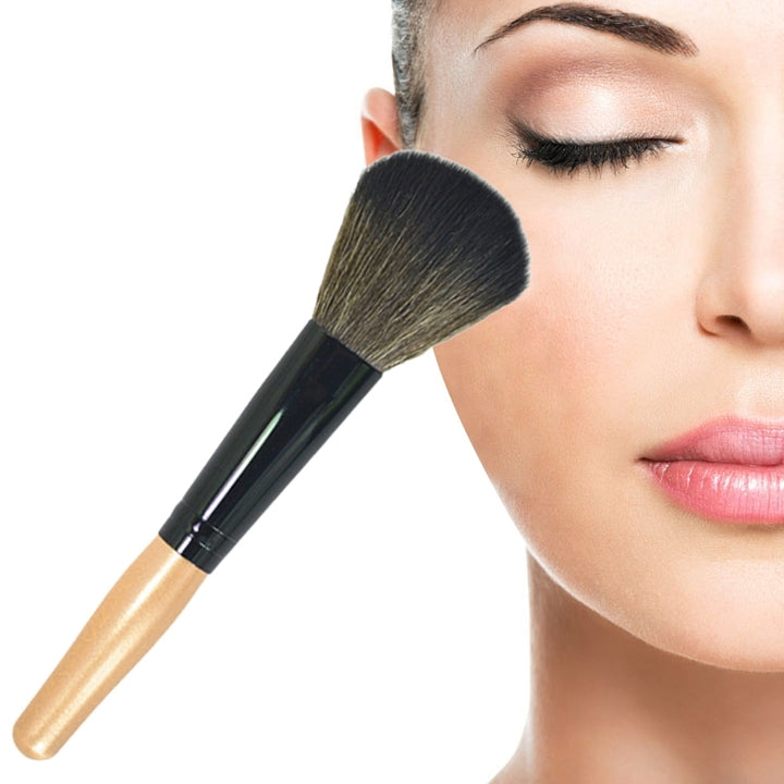 Wooden Handle Soft Head Buffer Foundation Powder Blush Brush Makeup Tools