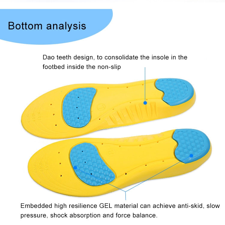 1 Pair Stretch Breathable Absorbent Deodorant  Sports Tourism And Leisure Comfort Cushioning Insole, Size: S(34-36Yards), Size: S(34-36Yards) blue, Size: S(34-36Yards) gray