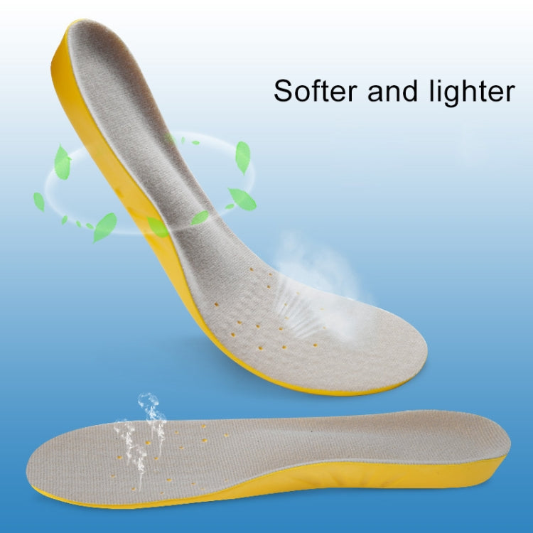 1 Pair PU Breathable Soft Sports Shock-absorbing Insole Sweat-absorbent Foot Pad Elastic Shoe Insert, Size: S(2-5 Yards), Size: S(2-5 Yards)