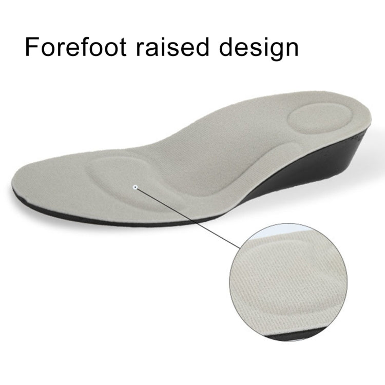 2.5cm PU Breathable Sport Height Increase Insoles, Size: L, Size: L (2.5cm)