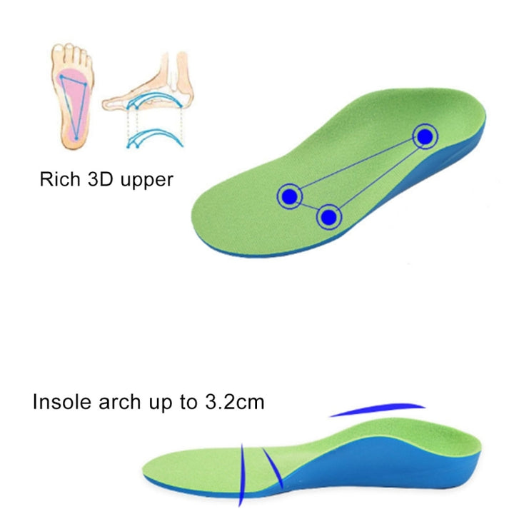 Children PU XO Leg Corrective Insole, Size: 24cm, Size: 24cm