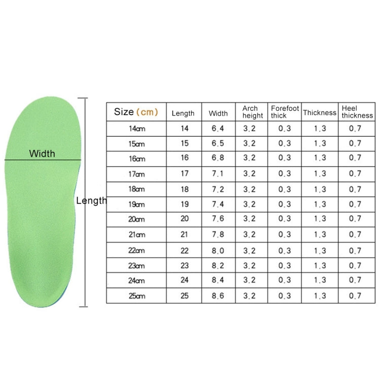 Children PU XO Leg Corrective Insole, Size: 24cm, Size: 24cm