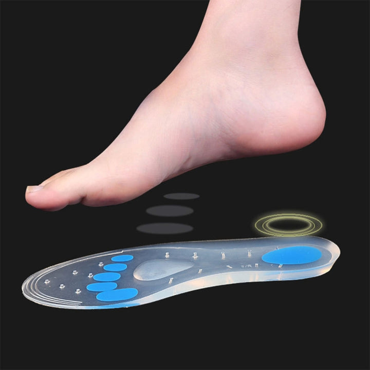 1 Pair Transparent Cushioning Silica Gel Insoles  Size: 35-37yards, Size: 35-37yards