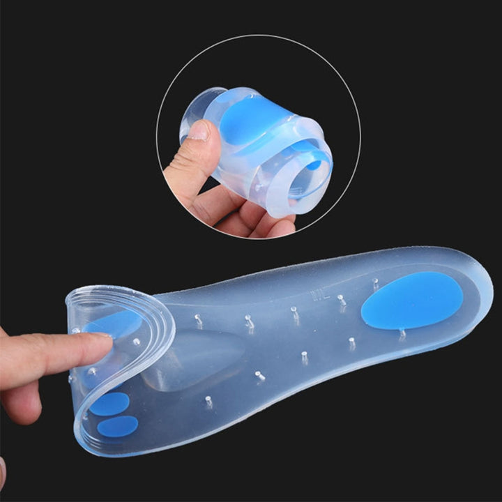 1 Pair Transparent Cushioning Silica Gel Insoles  Size: 35-37yards, Size: 35-37yards