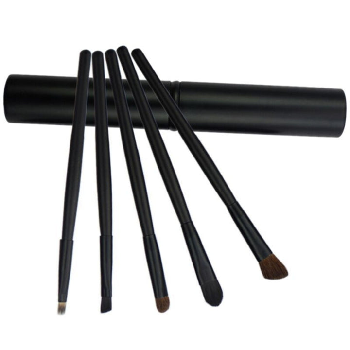 5 PCS Handle Eyes Makeup Brush Set with Aluminum Tube