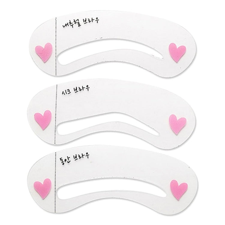 3 in 1 Eyebrow Stencil Shape Template Tools, 3 in 1