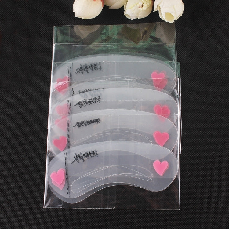 50 PCS 3 in 1 Eyebrow Stencil Shape Template Tools, 3 in 1 50 PCS