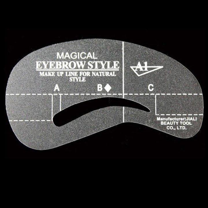 24 in 1 Eyebrow Stencil Shape Template Tools, 24 in 1