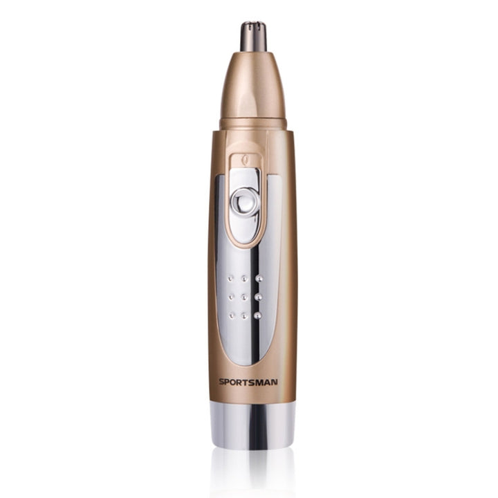 SPORTSMAN Water Proof Battery Power Supply  Male Nose Ear Hair Bullet Shaped Trimmer(Gold)