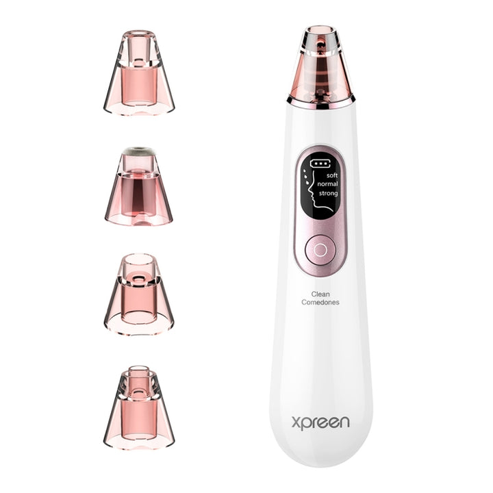 Xpreen Rechargeable Pore Cleanser Home Facial Beauty Device with LED Screen & 4 Probes, XPRE111