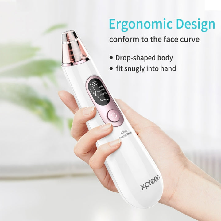 Xpreen Rechargeable Pore Cleanser Home Facial Beauty Device with LED Screen & 4 Probes, XPRE111