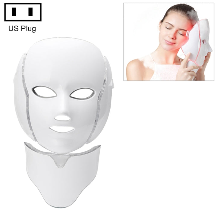 7 Color LED Facial Mask Photon Mask Skin Rejuvenation Face Beauty Machine, UK Plug