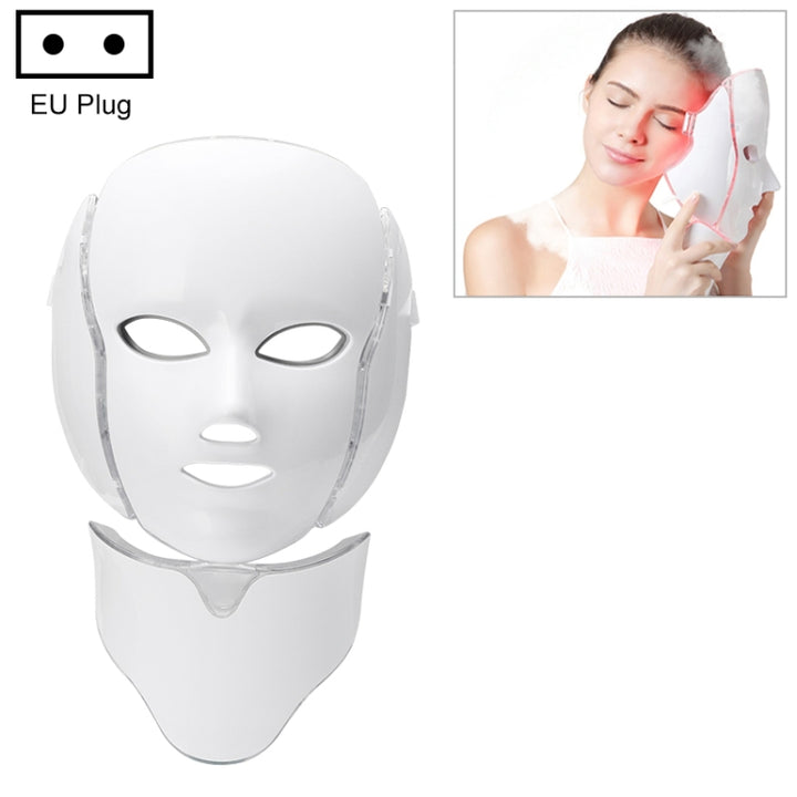 7 Color LED Facial Mask Photon Mask Skin Rejuvenation Face Beauty Machine, UK Plug