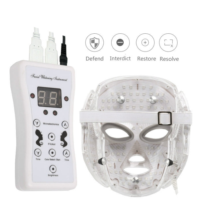 7 Color LED Facial Mask Photon Mask Skin Rejuvenation Face Beauty Machine, UK Plug