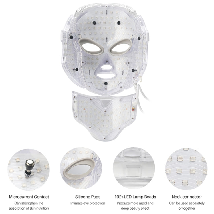 7 Color LED Facial Mask Photon Mask Skin Rejuvenation Face Beauty Machine, UK Plug