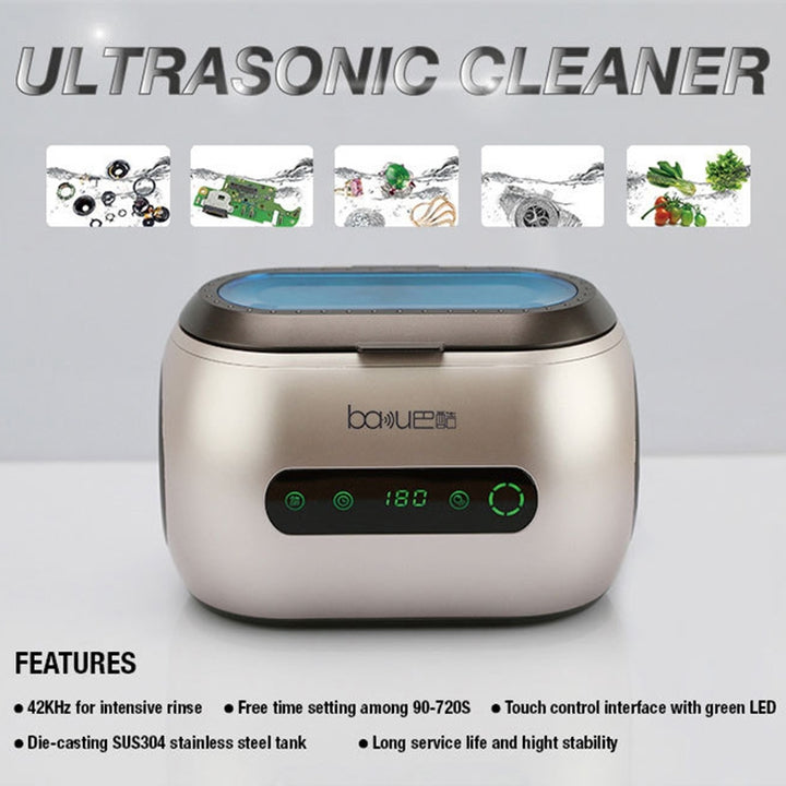 baku BA-3060A 110V Touch Version Household Glasses Jewelry Cleaning Tools Ultrasonic Cleaning Machine, US Plug, US Plug