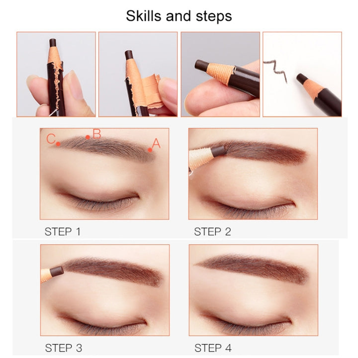 5 PCS 5 Colors Waterproof Sweatproof Eyebrow Pencils Coloured Eyebrow Pen Tools