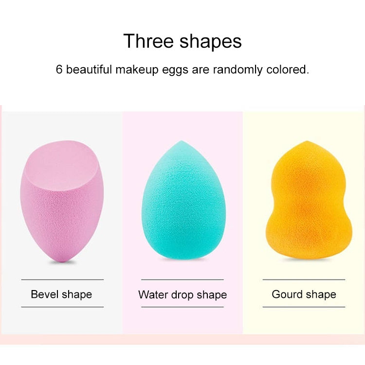 Soft Sponge Makeup Egg Cosmetic Puffs Bottled Set, Random Color Delivery