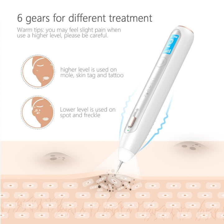 XPREEN XPRE051 Professional Wireless Rechargeable Mole Freckle Dark Spots Tattoo Wart Removal Pen Skin Tag Spot Eraser Pro Beauty Sweep Spot Pen Kit With LED Screen & Spotlight