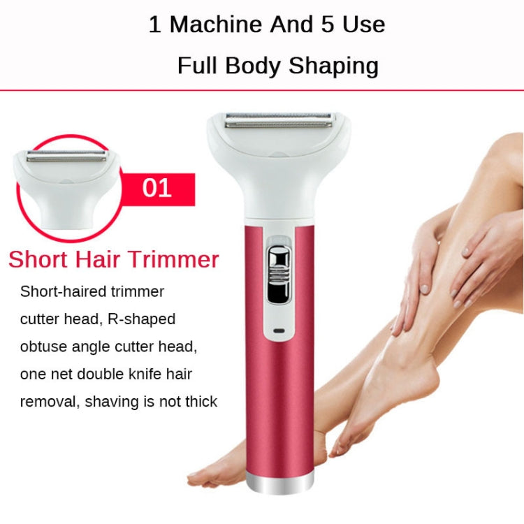 XD-3011 5 in 1 Multifunction Shaver Nose Trimmer Eyebrow Shaver Kit for Ladies