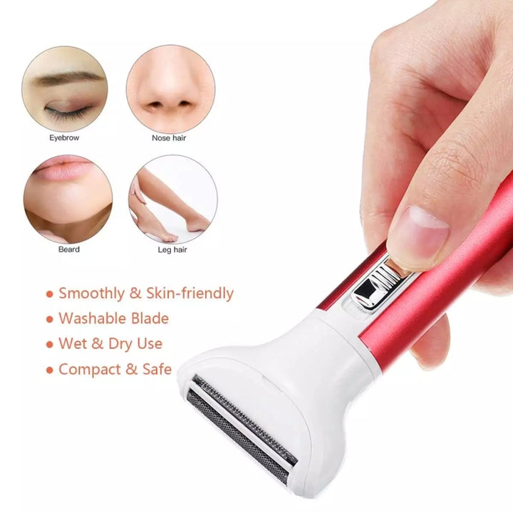 XD-3011 5 in 1 Multifunction Shaver Nose Trimmer Eyebrow Shaver Kit for Ladies