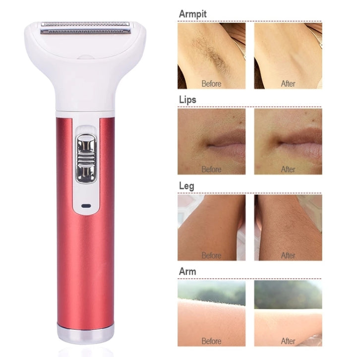 XD-3011 5 in 1 Multifunction Shaver Nose Trimmer Eyebrow Shaver Kit for Ladies