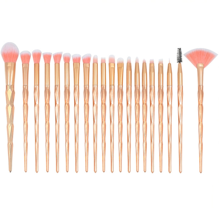 20 in 1 Diamond Handle Eye Brush Multi-functional Makeup Brush, Pink+Blue Handle and Purple Brush, HCB9120A, HCB9120B, HCB9120C, HCB9120D, HCB9120E, HCB9120F, HCB9120G