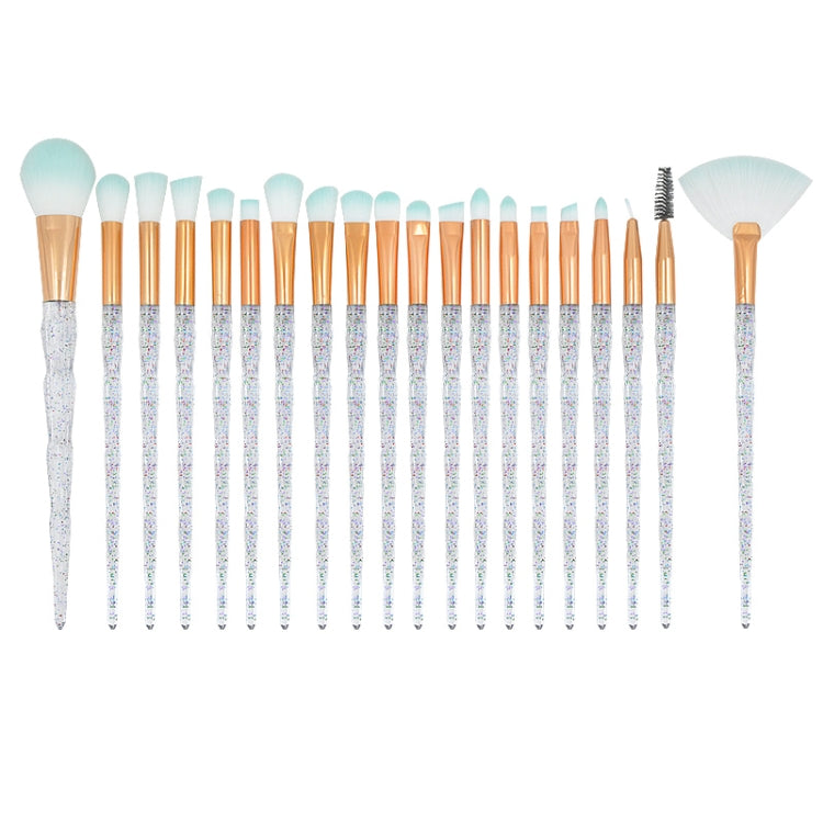 20 in 1 Diamond Handle Eye Brush Multi-functional Makeup Brush, Pink+Blue Handle and Purple Brush, HCB9120A, HCB9120B, HCB9120C, HCB9120D, HCB9120E, HCB9120F, HCB9120G