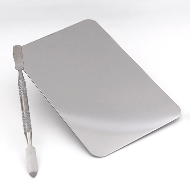 S Size Make-up Square Stainless Steel Palette, 115*75mm