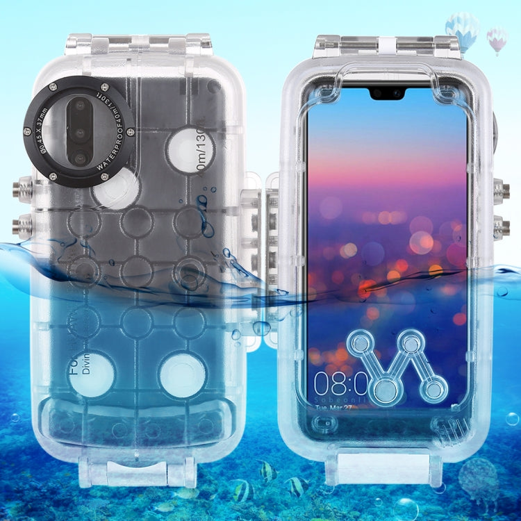 HAWEEL 40m/130ft Waterproof Diving Case for Huawei P20 Pro, Photo Video Taking Underwater Housing Cover, For Huawei P20 Pro