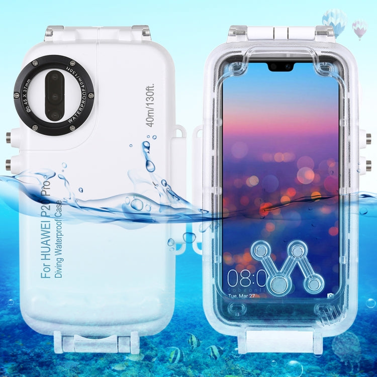 HAWEEL 40m/130ft Waterproof Diving Case for Huawei P20 Pro, Photo Video Taking Underwater Housing Cover, For Huawei P20 Pro