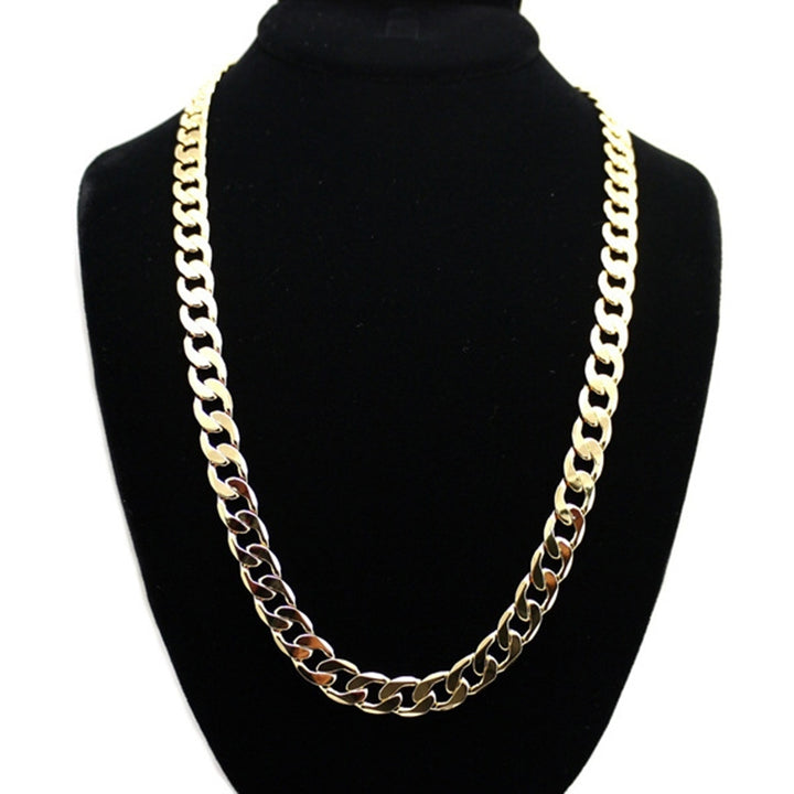 Europe and America Fashion Alloy Chain Hip Hop Simple Long Necklace, Width: 12mm, Length: 80cm