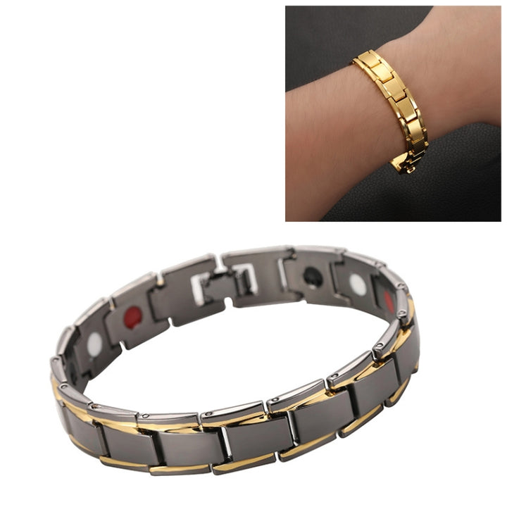 Men Detachable Titanium Steel Magnetic Therapy Bracelet Jewelry