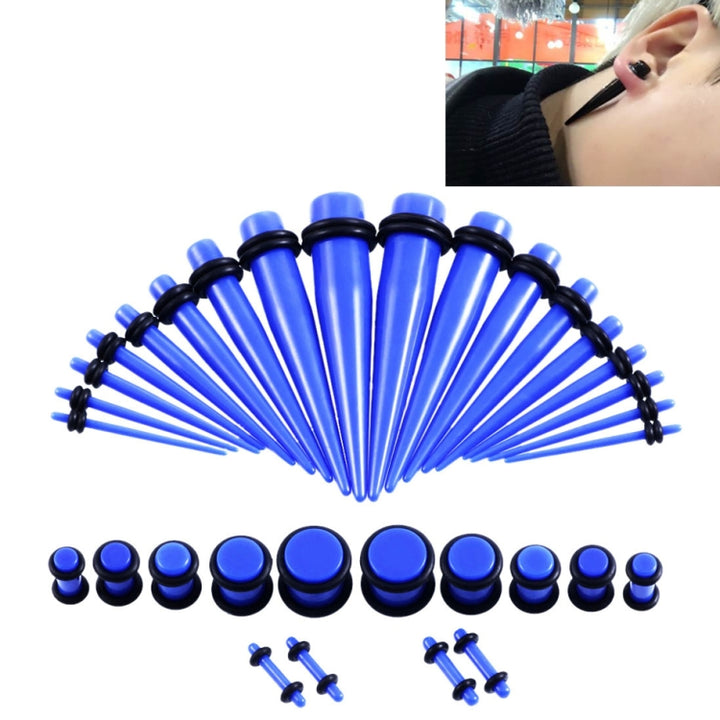 36PCS Unisex Acrylic Ear Expansion Ear Extender 14G-00G Accessories Set