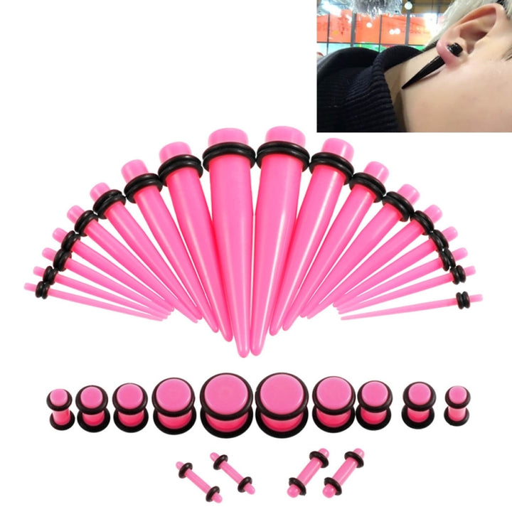 36PCS Unisex Acrylic Ear Expansion Ear Extender 14G-00G Accessories Set