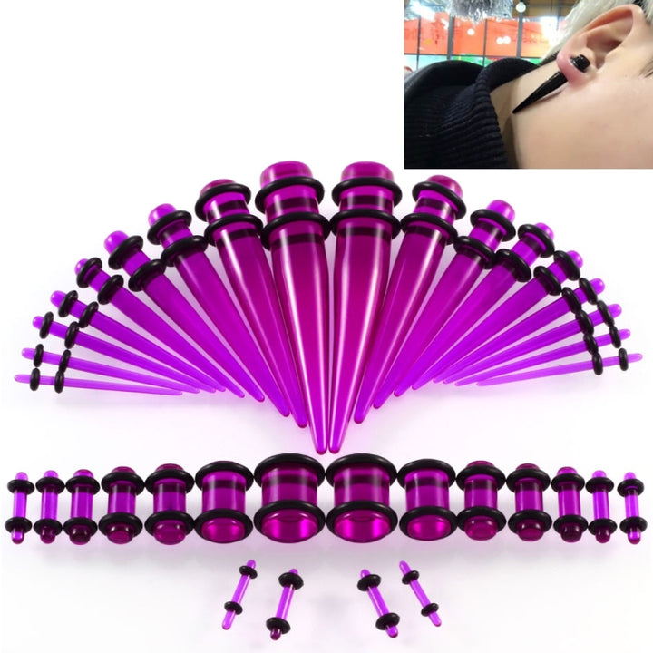 36PCS Unisex Acrylic Ear Expansion Ear Extender 14G-00G Accessories Set