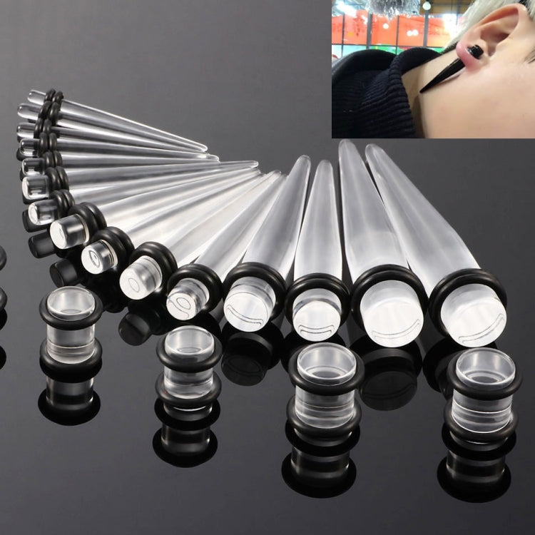 36PCS Unisex Acrylic Ear Expansion Ear Extender 14G-00G Accessories Set