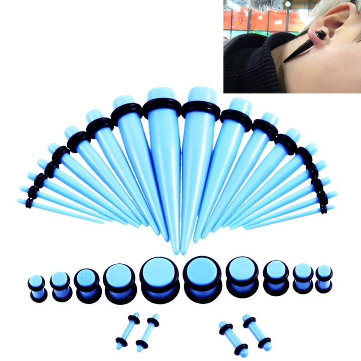 36PCS Unisex Acrylic Ear Expansion Ear Extender 14G-00G Accessories Set