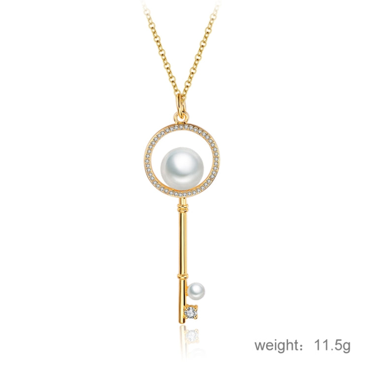 Summer Trend Diamond Shape Bead Key Necklace for Female