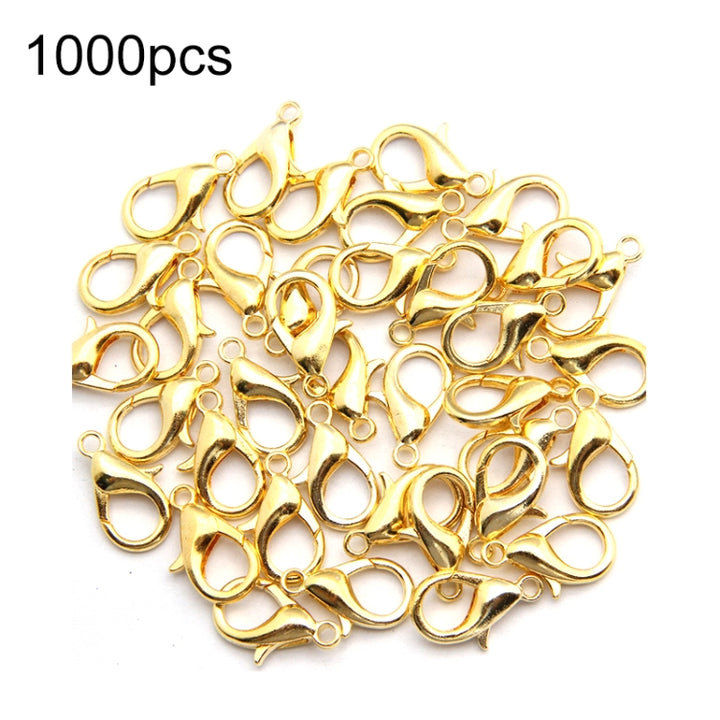 1000 PCS 12mm DIY Jewelry Accessories High-quality Alloy Lobster Claw, 1000 PCS