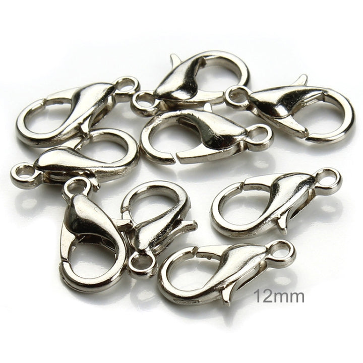 1000 PCS 12mm DIY Jewelry Accessories High-quality Alloy Lobster Claw, 1000 PCS