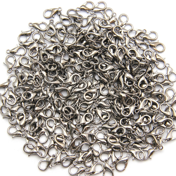 1000 PCS 12mm DIY Jewelry Accessories High-quality Alloy Lobster Claw, 1000 PCS