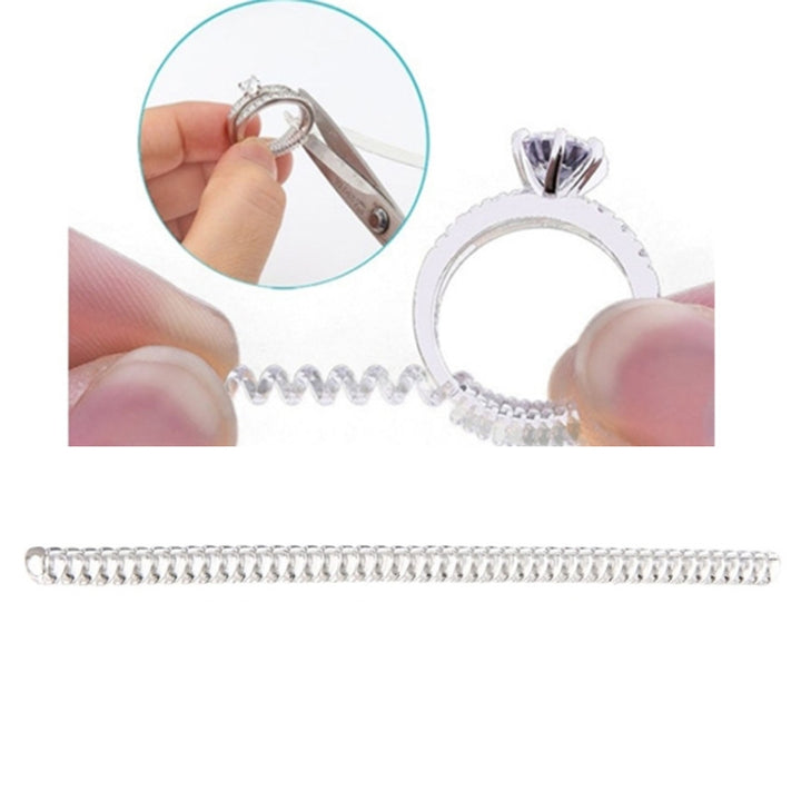 5mm 10cm Ring Size Tightener Reducer Resizing Tools Ring Spiral Adjuster for Male, 5mm