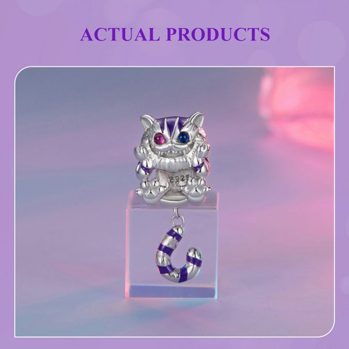 SCC2529 Sterling Silver S925 Fantasy Magic Cat Pendant Accessories DIY Bracelet Beads, SCC2529